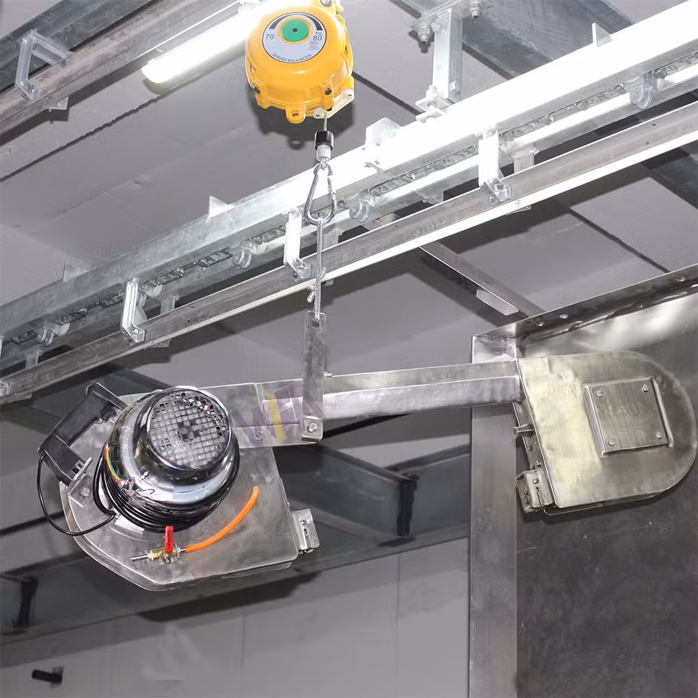 Máy giết mổ heo chất lượng cao, thiết bị chế biến thịt heo hiệu quả, cưa phân nửa thân heo cho máy chế biến thịt heo hình ảnh 17-description