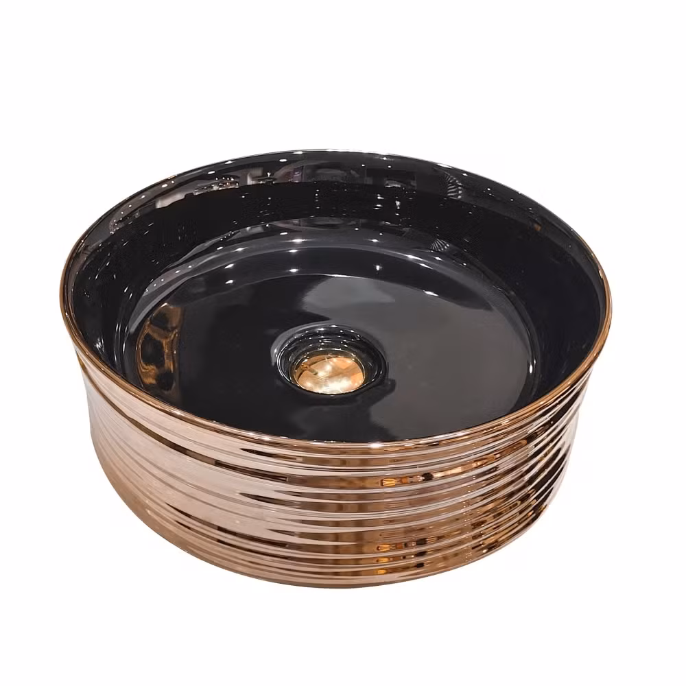 Bộ thoát nước chậu rửa phòng tắm được làm từ đồng mạ điện và chrome, có nắp thoát nước đi kèm hình ảnh 17-description