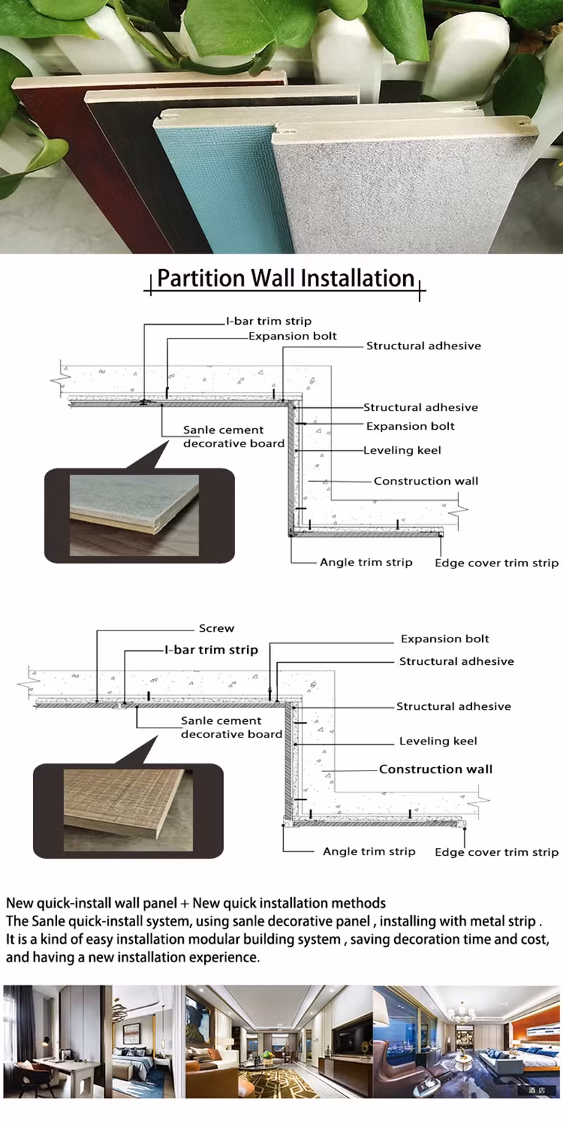 Bảng ốp tường bằng xi măng sợi không chứa amiăng, sản phẩm ép sẵn hình ảnh 17-description