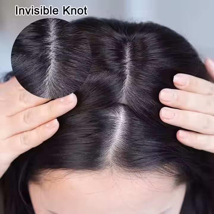 Phụ Nữ, Tự Nhiên Da Đầu Tóc Giả Brazil Tóc Người Nguyên Chất - 4 Kẹp, Lụa Da Tóc Tóp hình ảnh 17-description