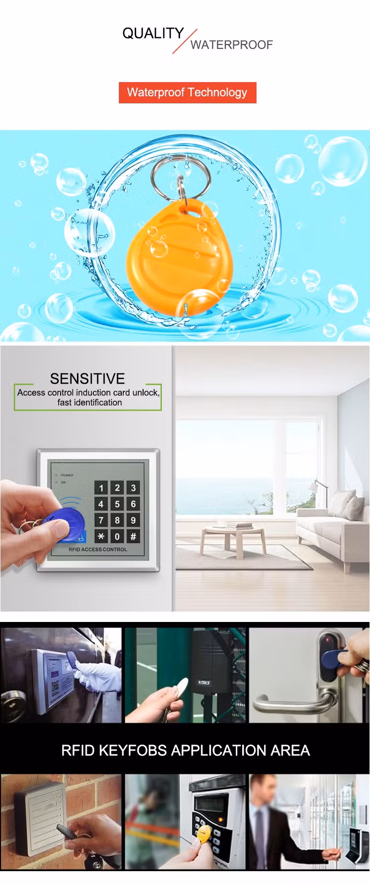 Mẫu móc khóa NFC RFID ABS bền phù hợp cho bán buôn và sử dụng miễn phí hình ảnh 18-description