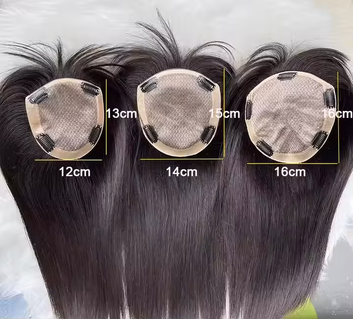 Phụ Nữ, Tự Nhiên Da Đầu Tóc Giả Brazil Tóc Người Nguyên Chất - 4 Kẹp, Lụa Da Tóc Tóp hình ảnh 18-description