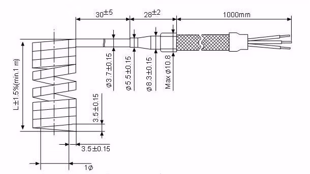 Bộ gia nhiệt cuộn dây nóng điện 28mm đi kèm dây tiếp đất hình ảnh 18-description