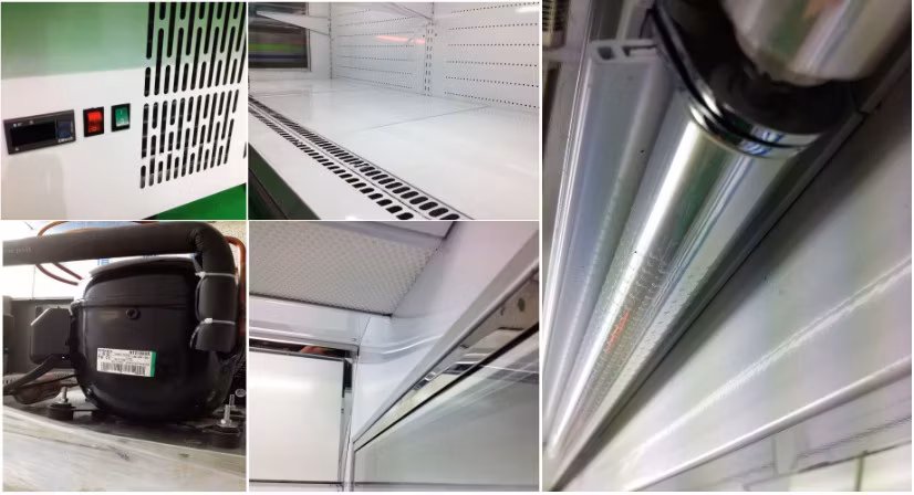 Tủ lạnh đảo và tủ đông sâu tạo nên không gian trưng bày lớn hình ảnh 18-description