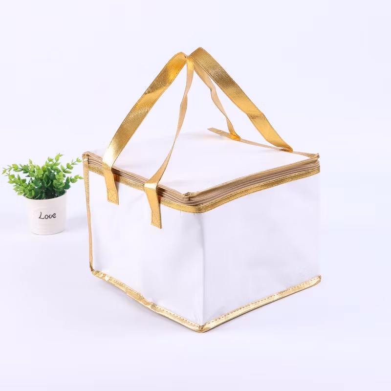 Túi giữ lạnh lớn dễ gấp cho thực phẩm và bánh, túi cách nhiệt đa năng cho nam và nữ hình ảnh 18-description