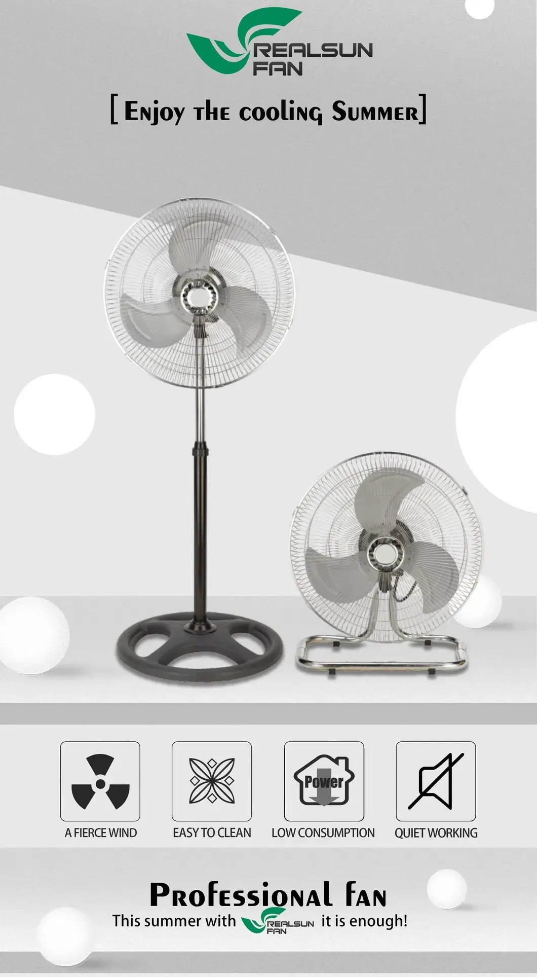 Quạt Công Nghiệp 18inch 2 trong 1: Sự Lựa Chọn Hoàn Hảo Cho Quạt Đứng và Quạt Bàn hình ảnh 12-description
