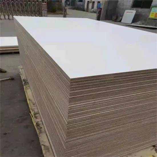 Bảng MDF Melamine Gỗ Chipboard 18mm Tráng Bóng Trắng UV, Phù Hợp Cho Trang Trí Nội Thất hình ảnh 1-description