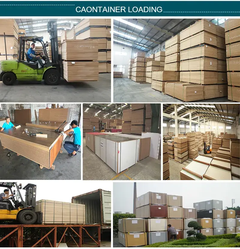 Bảng MDF Melamine Gỗ Chipboard 18mm Tráng Bóng Trắng UV, Phù Hợp Cho Trang Trí Nội Thất hình ảnh 20-description