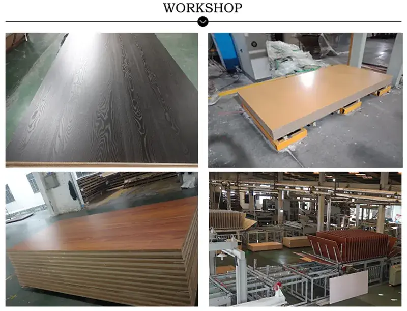Bảng MDF Melamine Gỗ Chipboard 18mm Tráng Bóng Trắng UV, Phù Hợp Cho Trang Trí Nội Thất hình ảnh 18-description