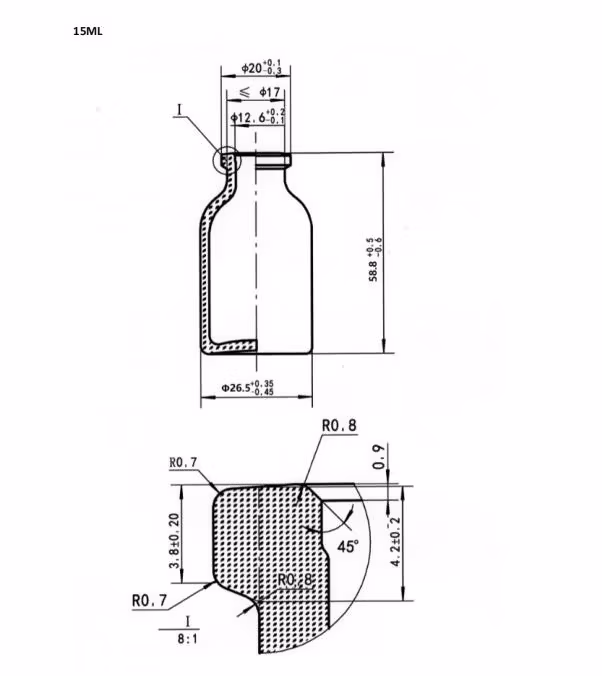 Dược phẩm 50ml trong chai thủy tinh có nắp, có sẵn 10ml, 20ml, 30ml, 100ml hình ảnh 19-description