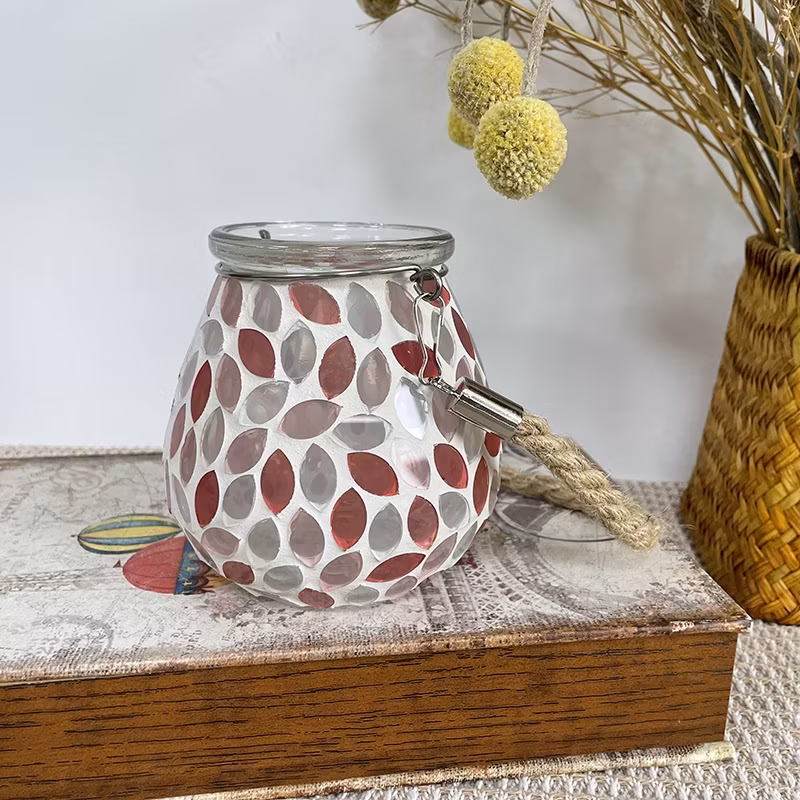 Đèn lồng gốm mosaic năng lượng mặt trời chất lượng cao dành cho không gian ngoại thất hình ảnh 19-description