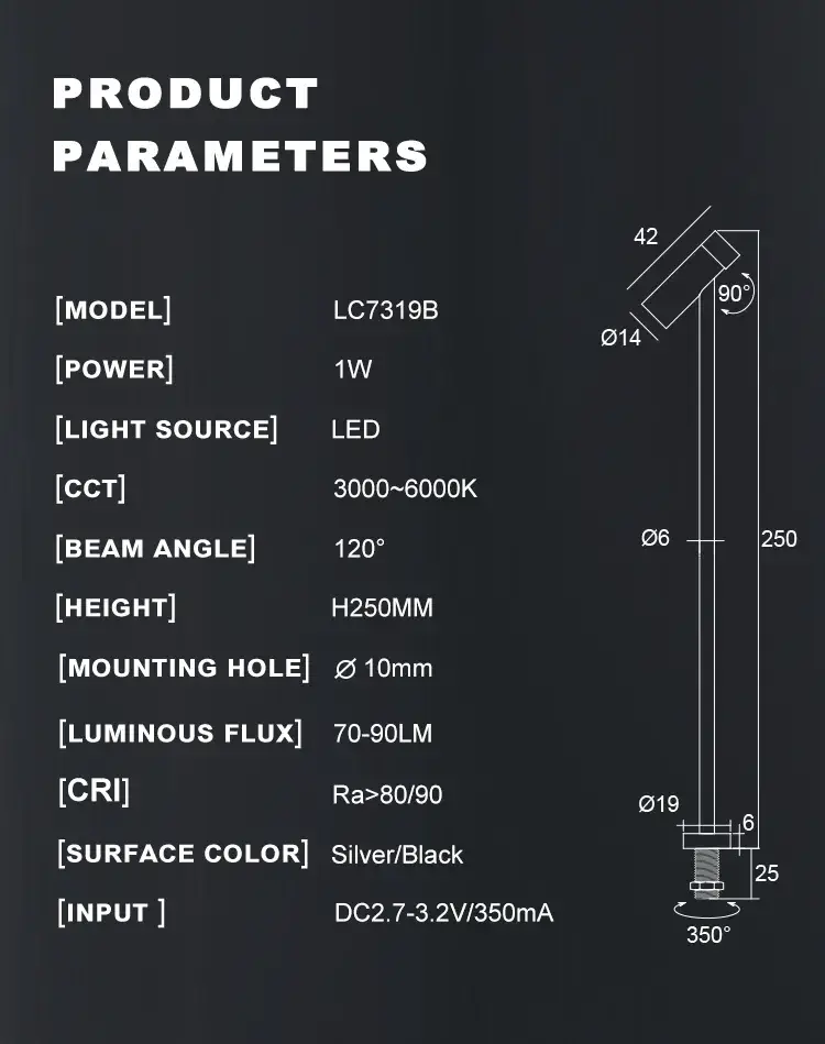 1W Tủ trưng bày trang sức nhỏ gọn với đèn LED hình ảnh 12-description