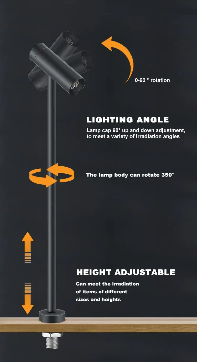 1W Tủ trưng bày trang sức nhỏ gọn với đèn LED hình ảnh 18-description