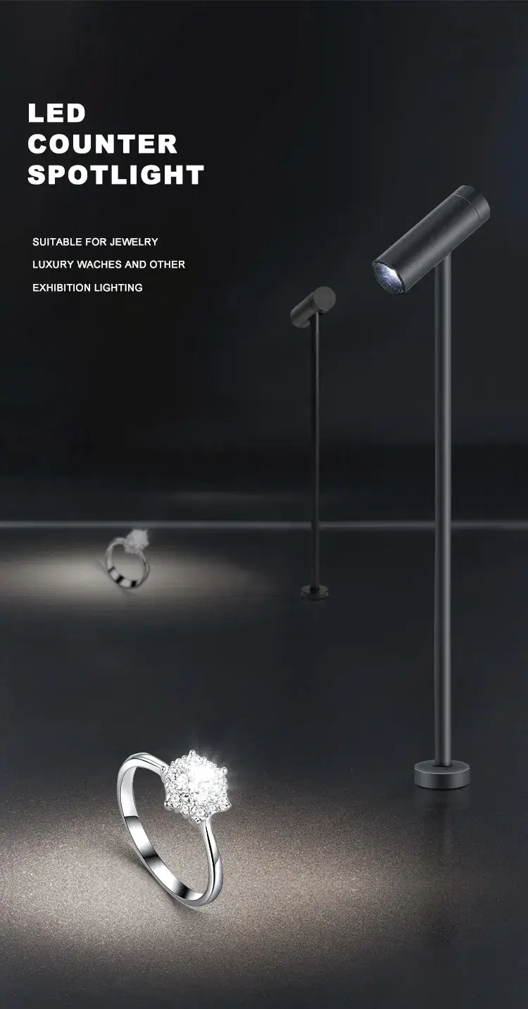 1W Tủ trưng bày trang sức nhỏ gọn với đèn LED hình ảnh 13-description