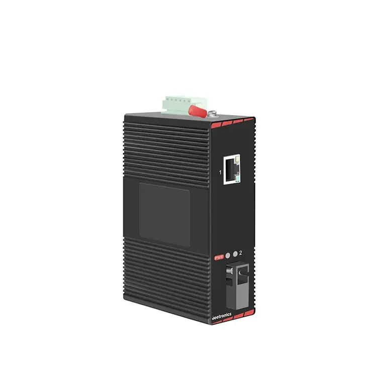 Bộ chuyển đổi Poe Ethernet nhanh công nghiệp từ 10/100base-Tx đến 100base-Fx (TX1310/RX1550nm SMF 20km Đơn SC)