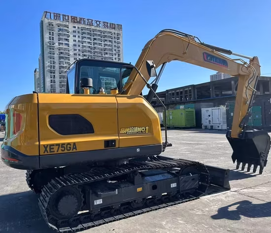 Máy xúc bánh xích 7.5ton Xe75ga di chuyển đất giá nhà máy Trung Quốc - Lưu trữ mô-men xoắn tốc độ thấp hiệu quả
