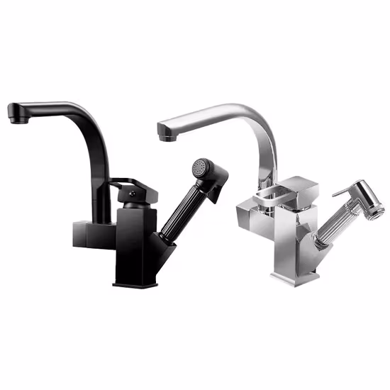 Vòi rửa bát đen với nhiều tính năng tiện ích hình ảnh 1-description
