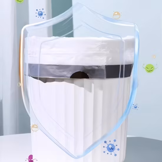 Bán buôn bịch rác nhựa dùng một lần với dây rút tùy chỉnh hình ảnh 1-description