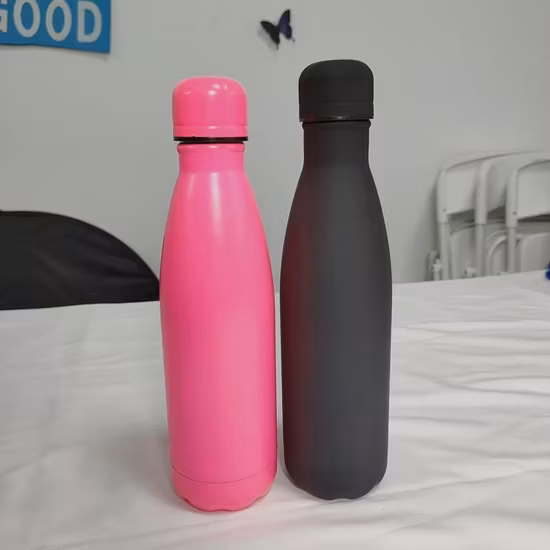 Bình giữ nhiệt hai lớp logo tùy chỉnh 500ml 750ml cách nhiệt, hình dạng cola thép không gỉ