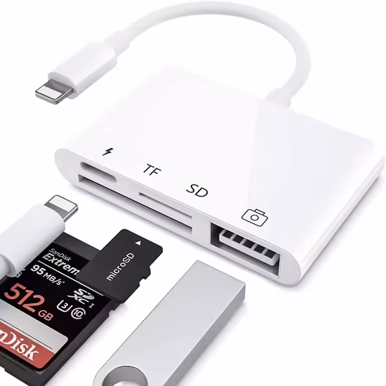 Đầu đọc thẻ nhớ SD TF bán buôn, thiết bị chuyển đổi USB Flash Drive OTG