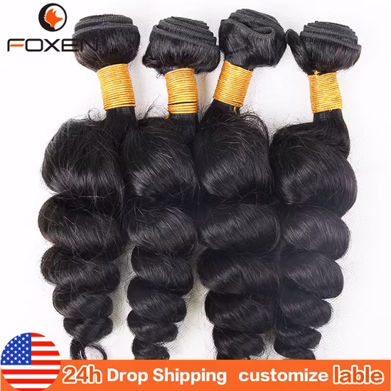 Tóc nguyên chất Mink Brazilian nối phần đóng kín - Sóng lỏng sâu và tóc virgin hình ảnh 1-description