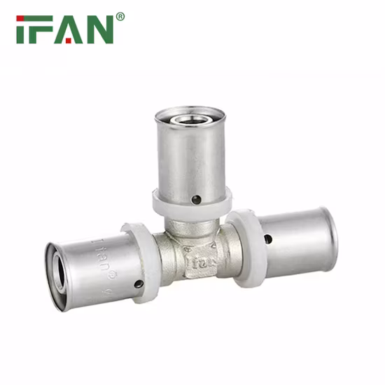 Tê bằng nhựa Pex ấn DIN 16836 nước Sliver, phù hợp cho ống 16mm-32mm hình ảnh 1-description