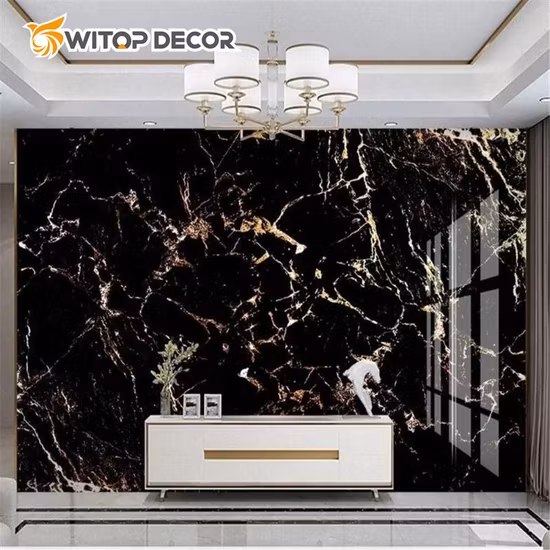 Tấm nhựa PVC hiệu ứng đá cẩm thạch bóng, sẵn sàng phục vụ theo kích thước yêu cầu
