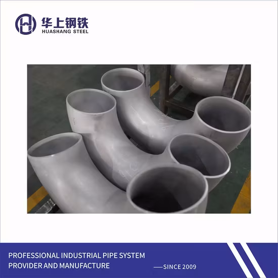Phụ kiện hàn mặt bích SUS304 316 không gỉ Bw Lr 90 độ Sch10 Sch40 - Khớp nối không hàn cho ống không gỉ