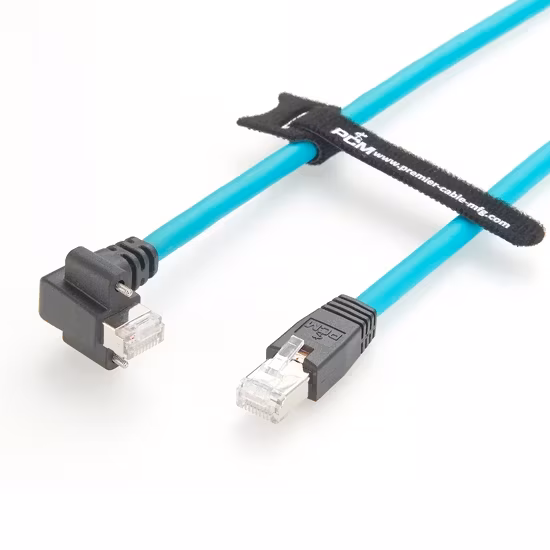 Cáp Ethernet Gige góc vuông RJ45 cho các hãng Omron, Sentech, Allied Vision, IDS Imaging, Euresys, Bitflow, Daheng Imaging, Cognex, Teledyne Dalsa hình ảnh 1-description