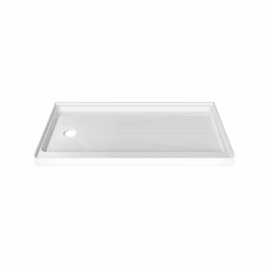 Bồn tắm acrylic chống trượt, thiết kế đứng hình chữ nhật cho phòng tắm cao cấp hình ảnh 1-description
