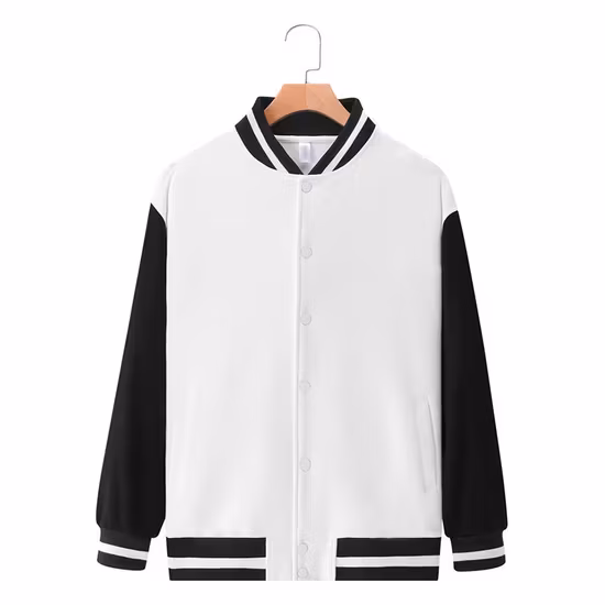 Áo khoác nữ varsity xanh, đen và trắng trơn - Sản phẩm bán buôn chất lượng