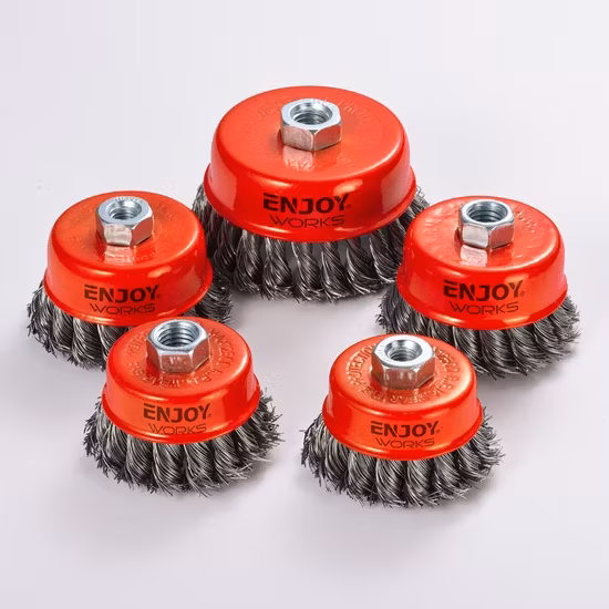 Bàn chải chất liệu xoắn thép không gỉ dành cho việc làm sáng bóng