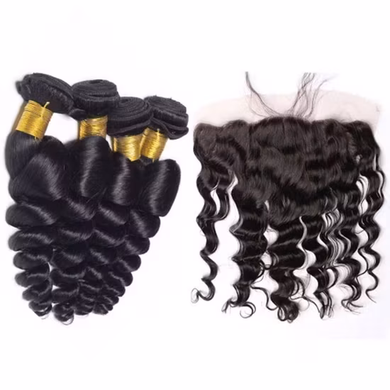 Tóc nguyên chất Mink Brazilian nối phần đóng kín - Sóng lỏng sâu và tóc virgin