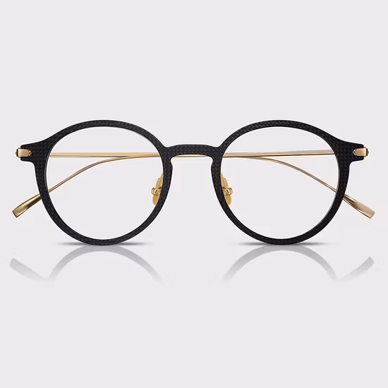 Kính mắt hình tròn unisex được thiết kế tùy chỉnh từ chất liệu carbon fiber vải titanium cao cấp của Yeetian hình ảnh 1-description