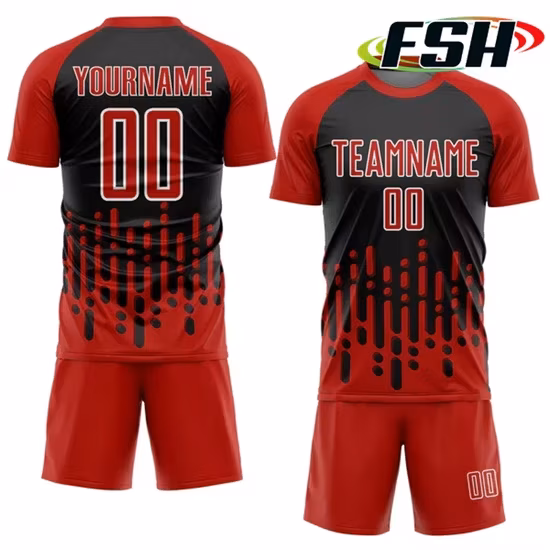 Áo đấu bóng đá nam thiết kế thể thao từ chất liệu polyester thoáng khí hình ảnh 1-description