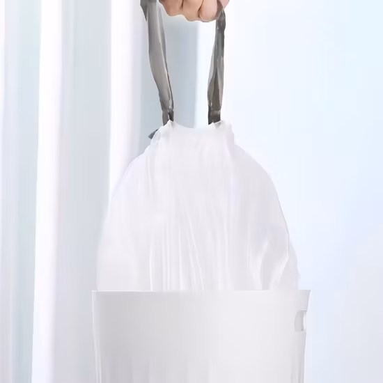 Bán buôn bịch rác nhựa dùng một lần với dây rút tùy chỉnh