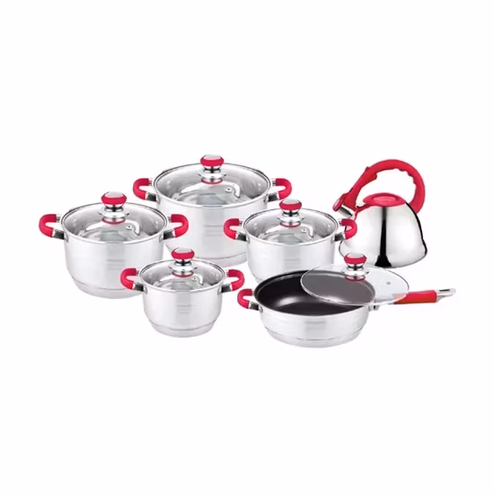 Bộ nồi inox đa dụng 12 món có lớp chống dính hiệu quả