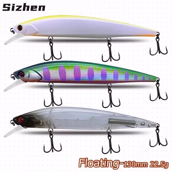 130mm/22.5g Mồi Cứng Cho Câu Cá Nổi hình ảnh 1-description