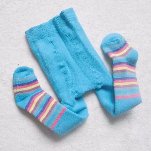 Quần Tất Cho Bé Gái Siêu Mềm, Chất Liệu Cotton Đan, Vừa Vớ Chân Chắc Chắn