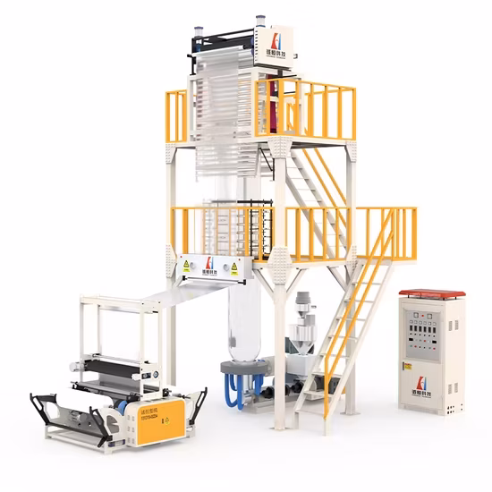 Máy thổi phim tự động tiết kiệm điện cho sản xuất bao bì nhựa hình ảnh 1-description