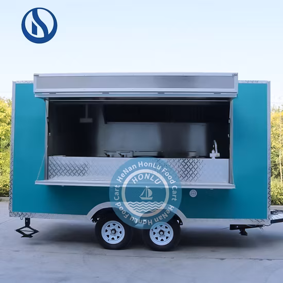 Xe đẩy đa chức năng Chip điện Caravan Cà phê Xe tải thức ăn nhanh - Giải pháp tiện lợi cho quán cà phê và nhà hàng