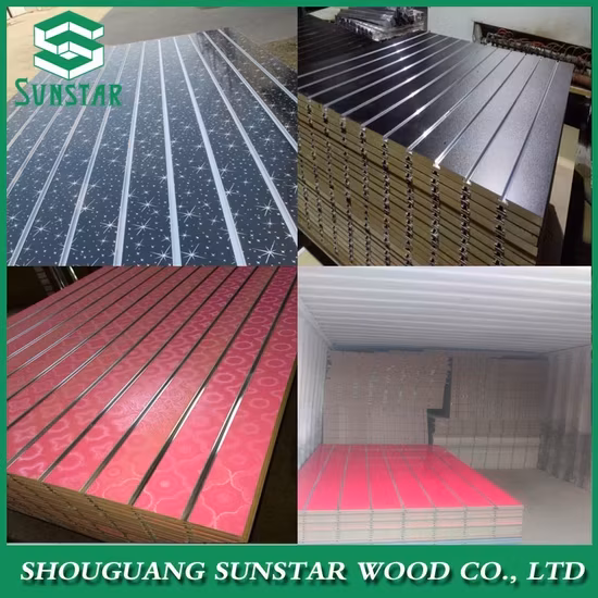 Bảng MDF Slatwall Sử Dụng Melamine cho Trưng Bày Sản Phẩm