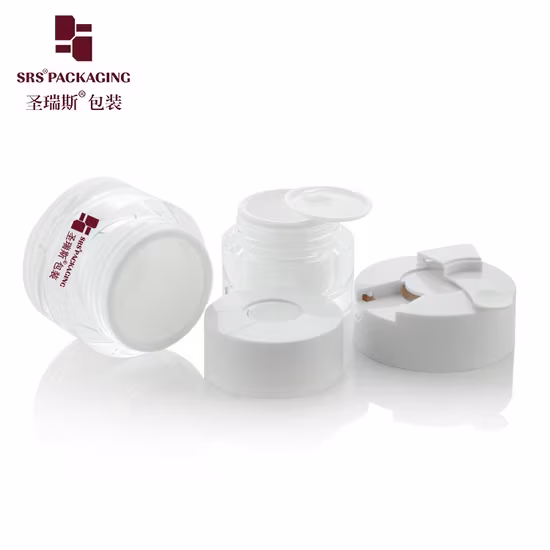 Đại Lý SRS Cung Cấp Hũ Mỹ Phẩm Nhựa Hai Lớp 30ml và 50ml, Màu Sắc Đa Dạng, Đi Kèm Thìa Đựng hình ảnh 1-description