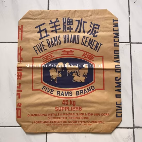 Túi Xi Măng Giấy Kraft có Van, In Logo và Dung tích 25kg 50kg