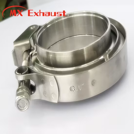 Kẹp ống xả V Band chất liệu thép không gỉ chất lượng tốt, thuận tiện lắp đặt
