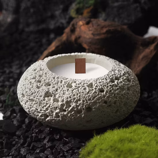 Kỹ thuật nến thơm độc đáo với cốc xi măng trống - lựa chọn lãng mạn cho không gian trang trí
