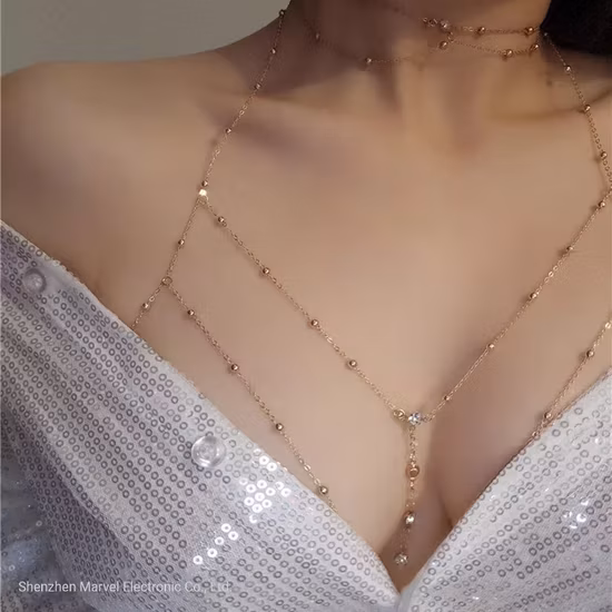 Phong cách quyến rũ với dây chuyền ngực phụ kiện thời trang nữ hình ảnh 1-description