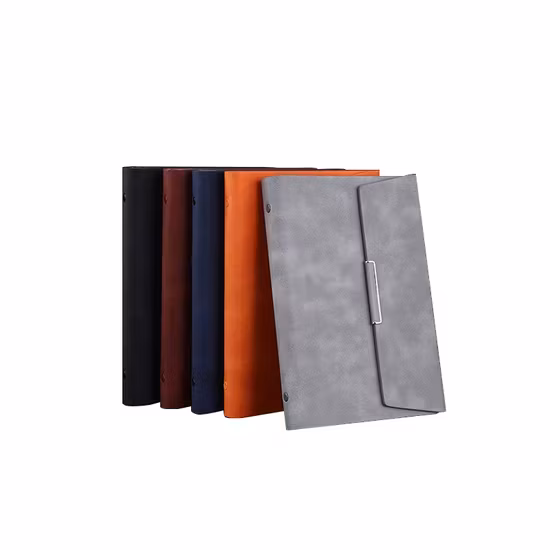 Sổ tay tổ chức gỗ được làm theo yêu cầu từ nhà sản xuất với nam châm tích hợp