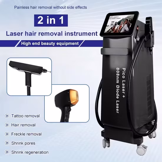 Sử dụng Băng Bạc Alexandrite Laser Diode Laser 755 808 1064 để Tẩy lông với 4 Bước chỉ cần
