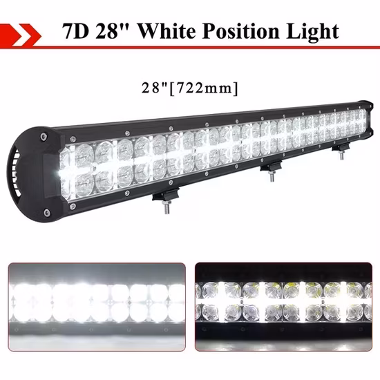 Ánh sáng LED 7D 180W 28 Inch dành cho xe tải - Hiệu quả cao và tiết kiệm điện hình ảnh 1-description